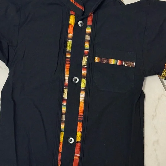 Mexican Shirt for Boy ( Guayabera Style ) - Picture 2 of 2